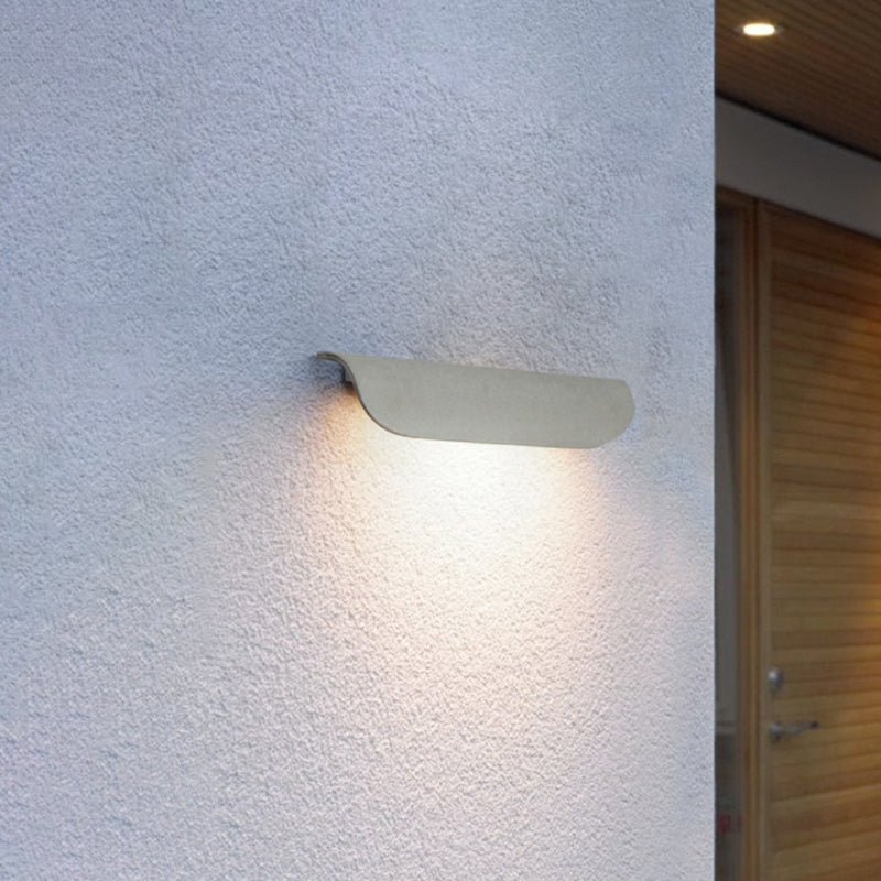 Moderne wasserdichte gebogene Außenwandlampe