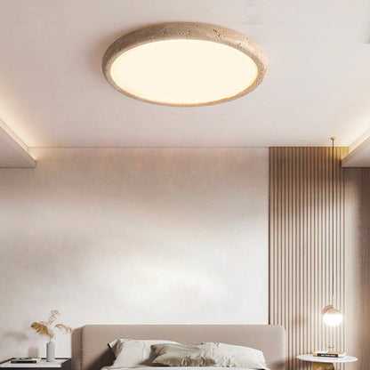 Lampada da soffitto in travertino stile giapponese