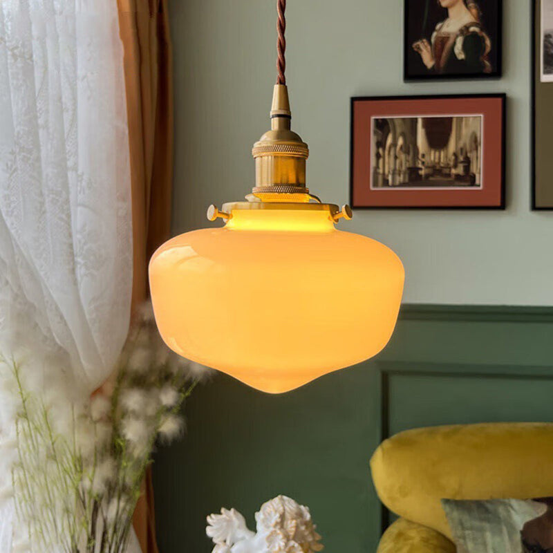Radiant Lantern Retro Glass Pendant Light