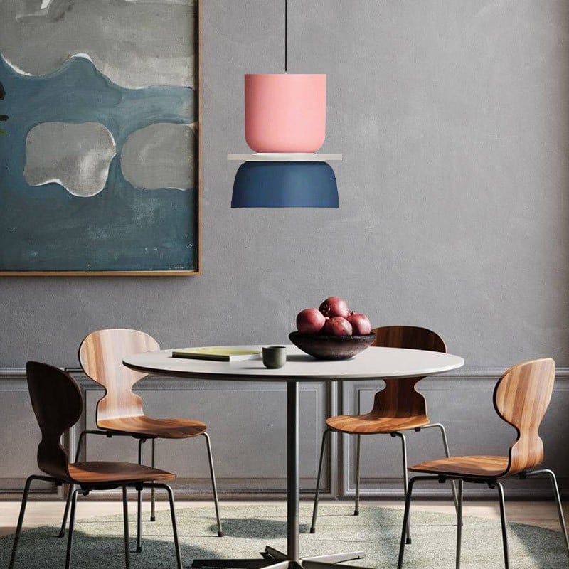 Colorful Bowl Shade Pendant Light