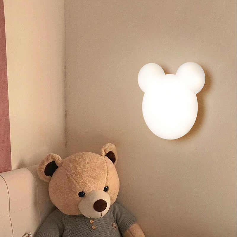 GlowUp - Lámpara de pared LED en forma de oso de dibujos animados