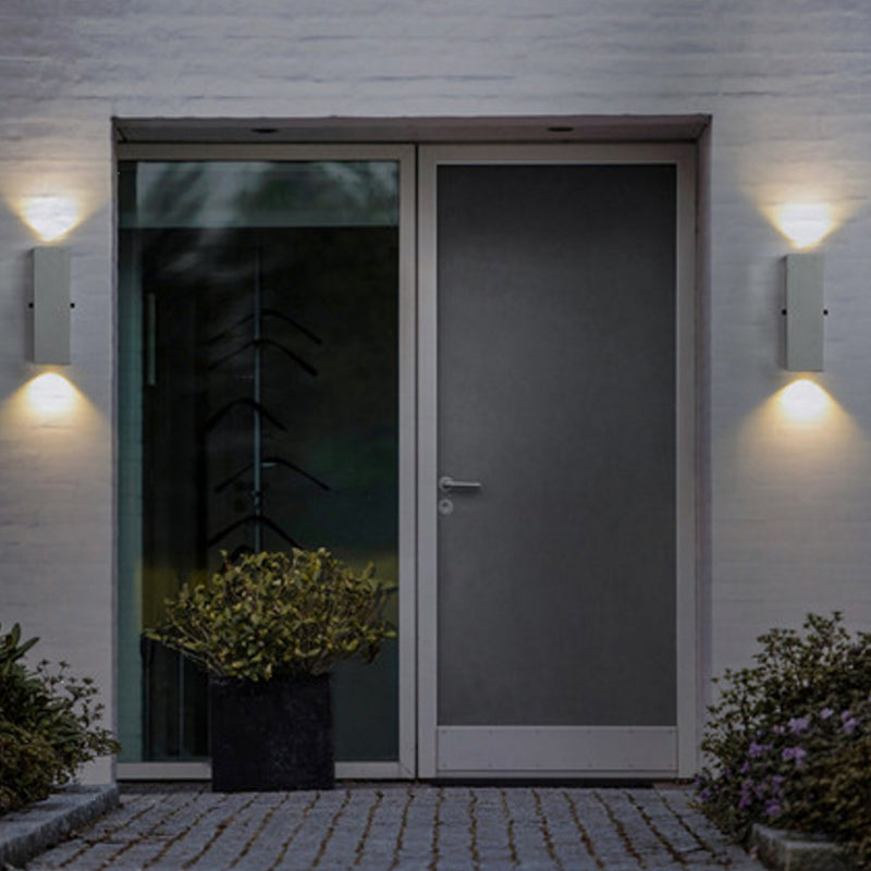 Minimalist Cement Square Outdoor Wall Lamp