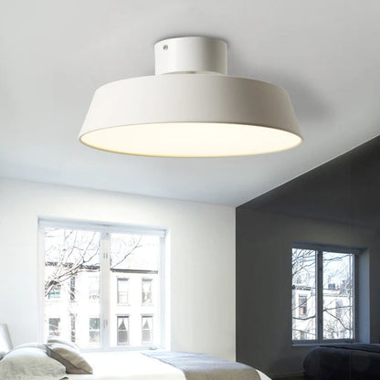 Nordic Minimalist Round Aluminum LED Flush Mount Ceiling Light