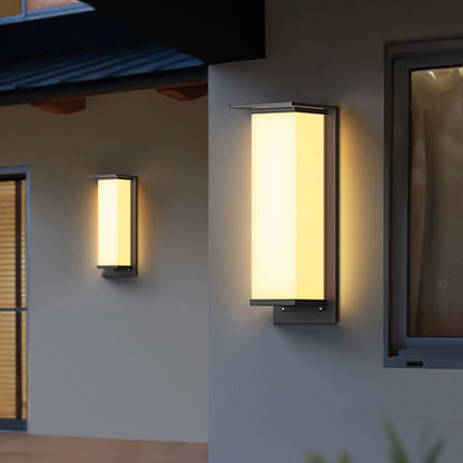 Moderne Solar Rechteckige Acryl IP65 Wasserdichte Außenlampe