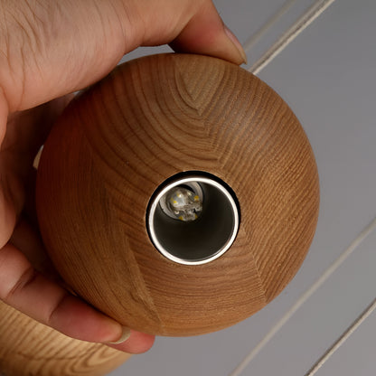 Nordic Natural Wood Milliere LED Pendant Light