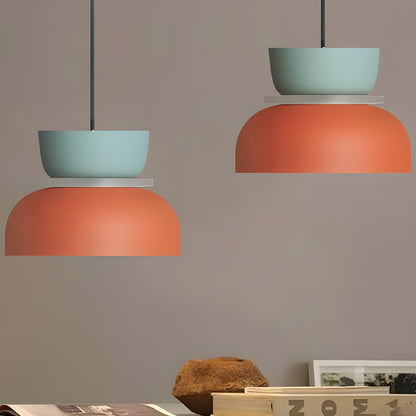 Colorful Bowl Shade Pendant Light