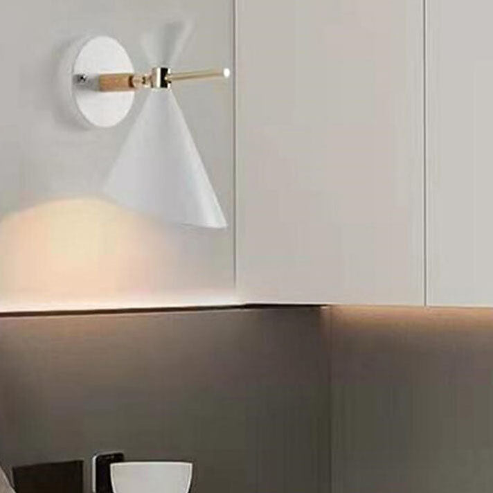 NordicGlow - Simple Nordic wall lamp with horn shade