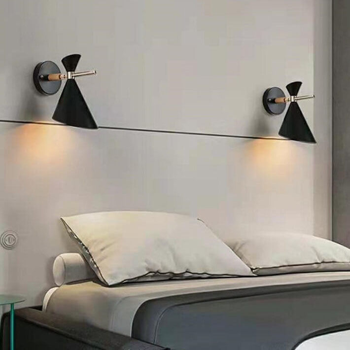 NordicGlow - Simple Nordic wall lamp with horn shade