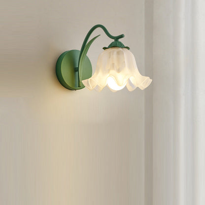 Traditional French Flower Wall Sconce Lamp