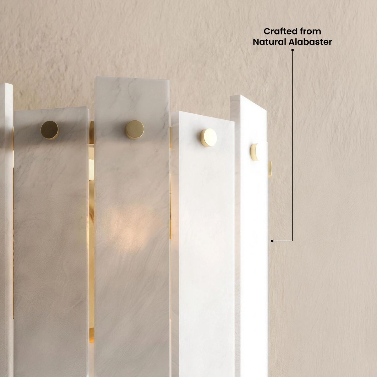 Solveig Nordic Alabaster Wall Light