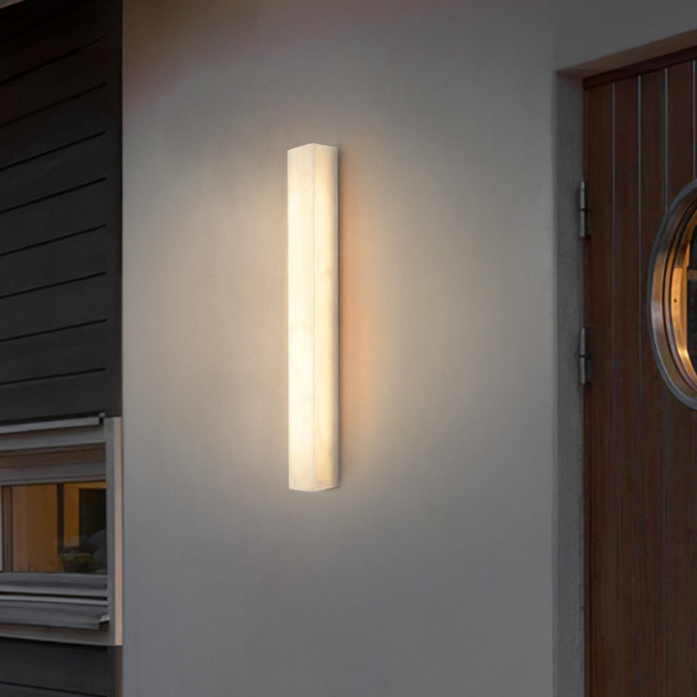 Edge Modern Rectangular Resin Outdoor Wall Lamp