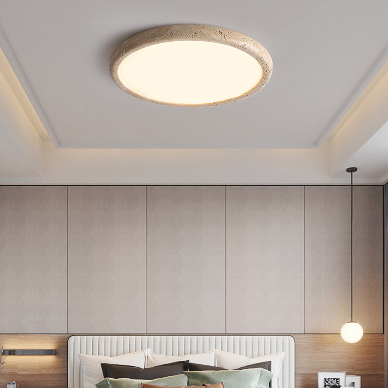 Lampada da soffitto in travertino stile giapponese