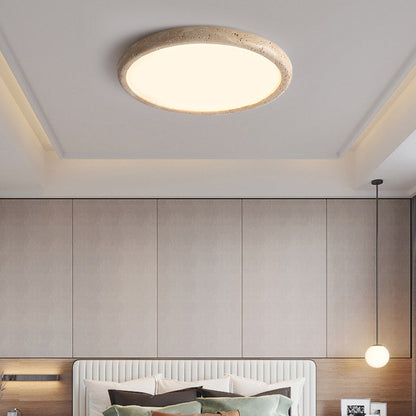 Travertine Japanese Style Ceiling Lamp