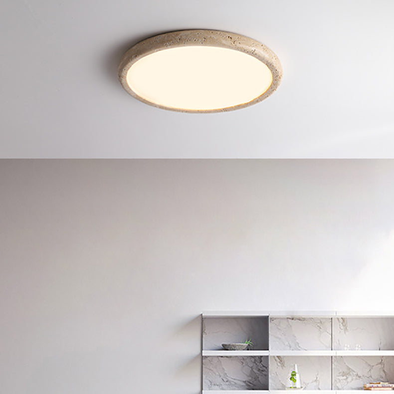 Travertine Japanese Style Ceiling Lamp