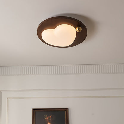 Retro Cream Wood Cloud Dreamscape Ceiling Light