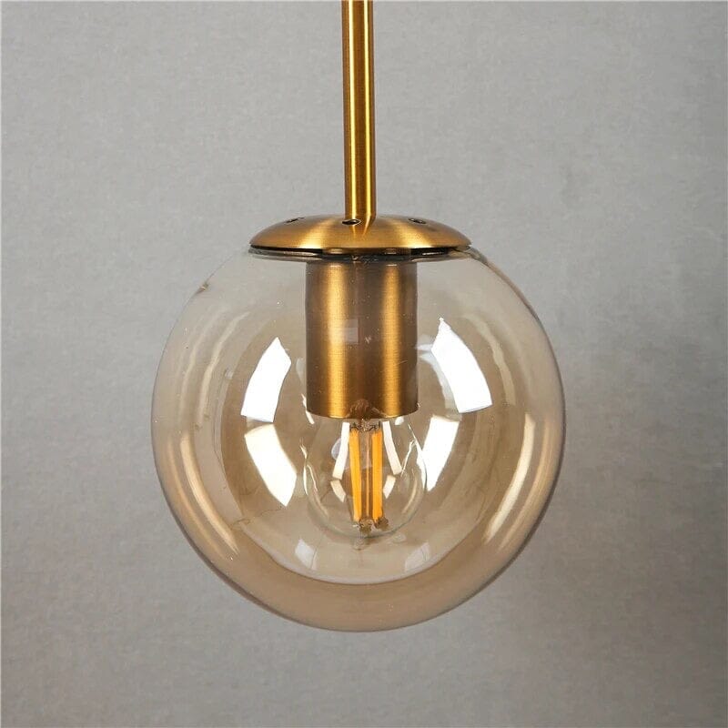 Elegant Eclipse Glass Hanging Wall Lamp