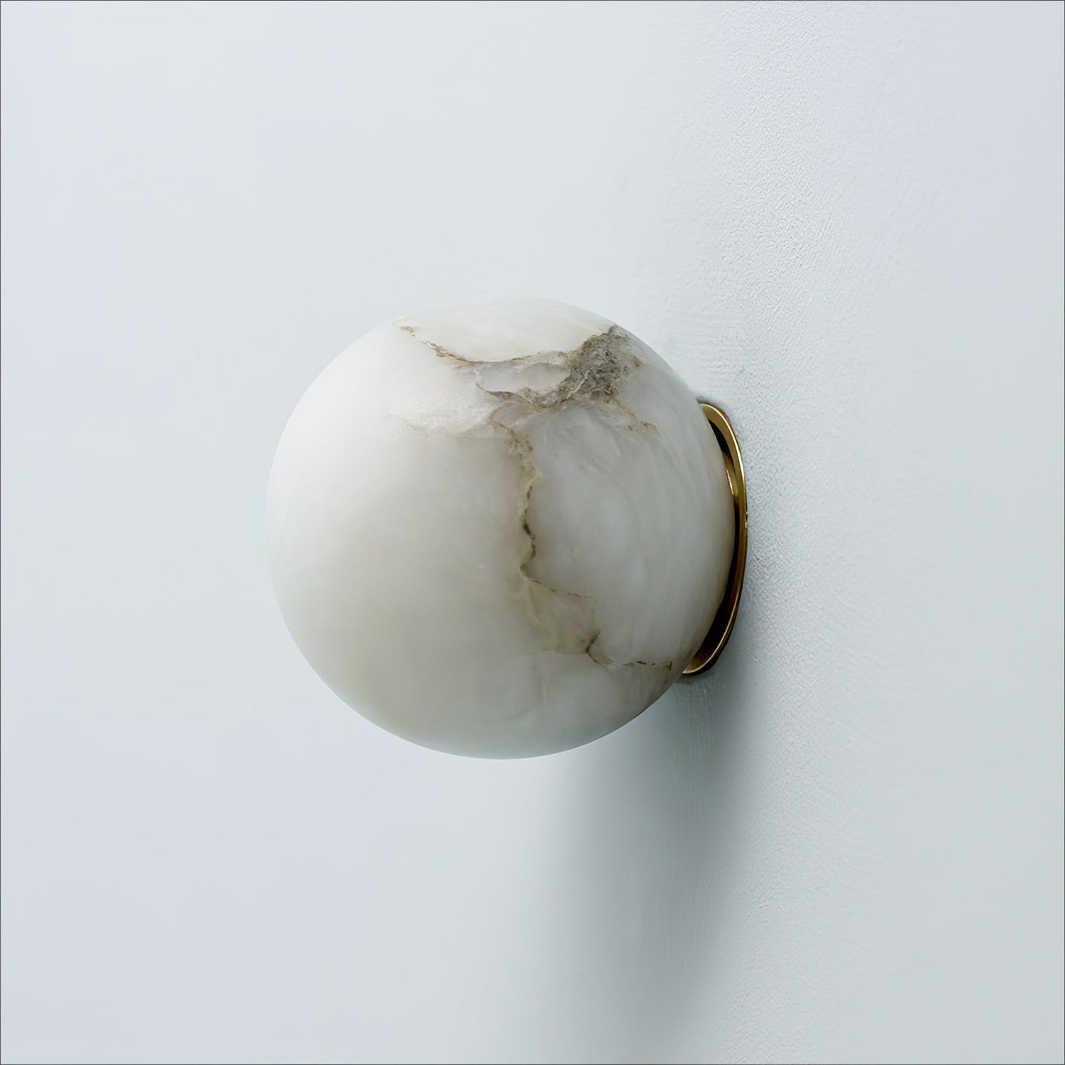 Alabaster Elegance Mini Orb Wall Lamp