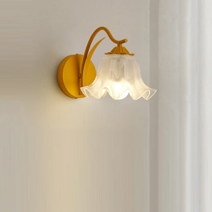 Traditional French Flower Wall Sconce Lamp