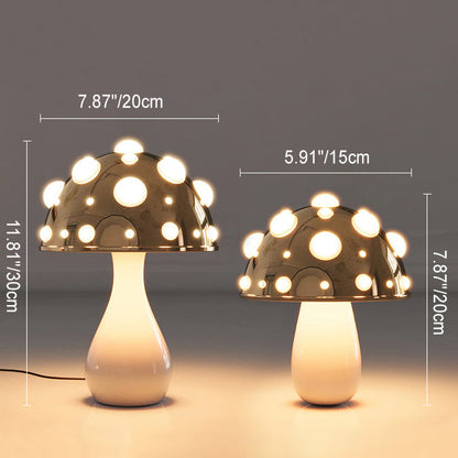 Lampe de table LED champignon créatif contemporain