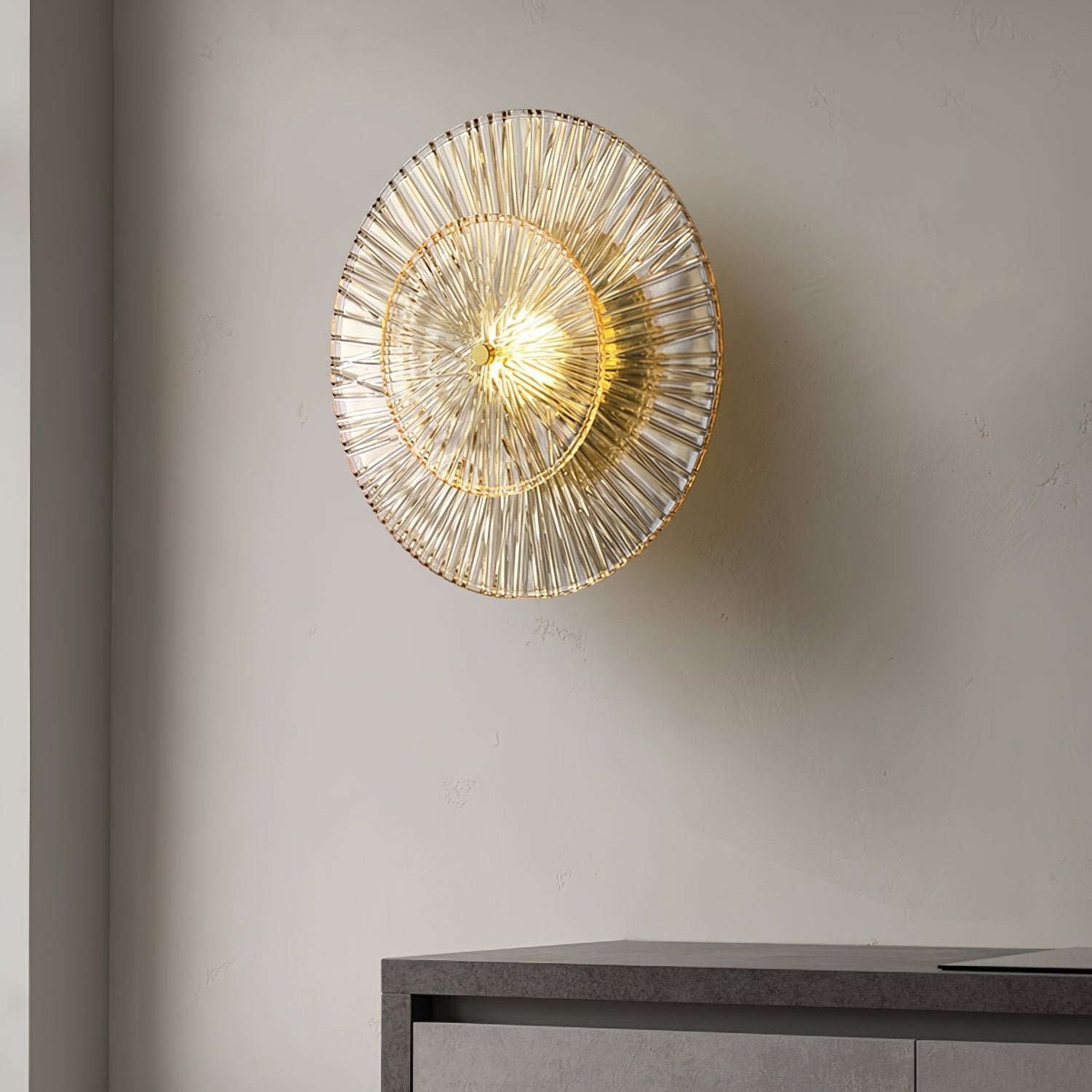 Round Crystal Wall Lamp