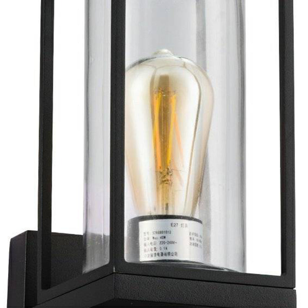 Modern Rectangular Black Wall IP65 Waterproof Outdoor lamp