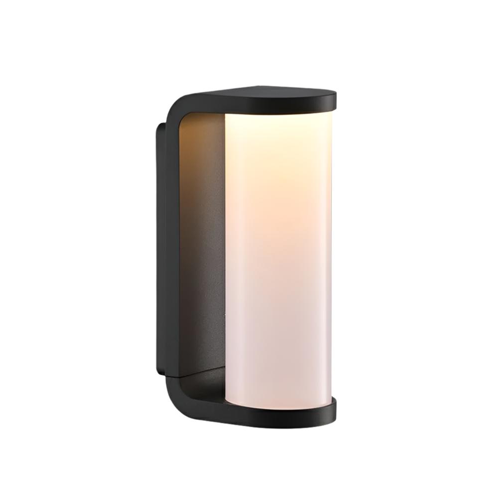 Lampe murale extérieure en métal cylindrique moderne étanche IP65