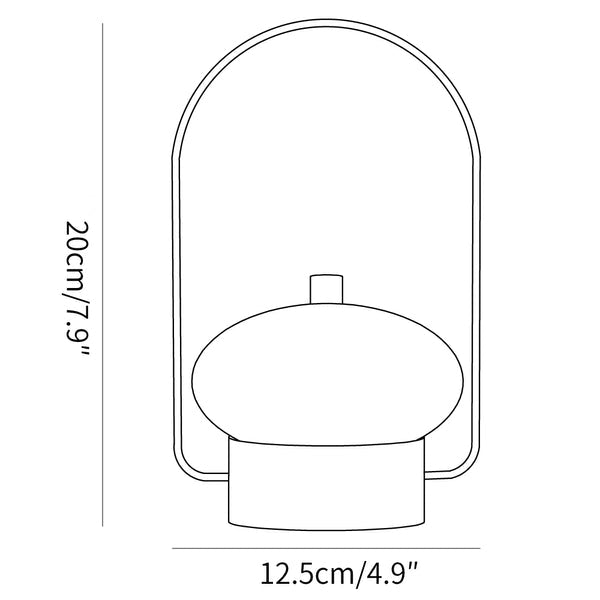 Lámpara de mesa portátil inalámbrica exterior Retro Soft Spot