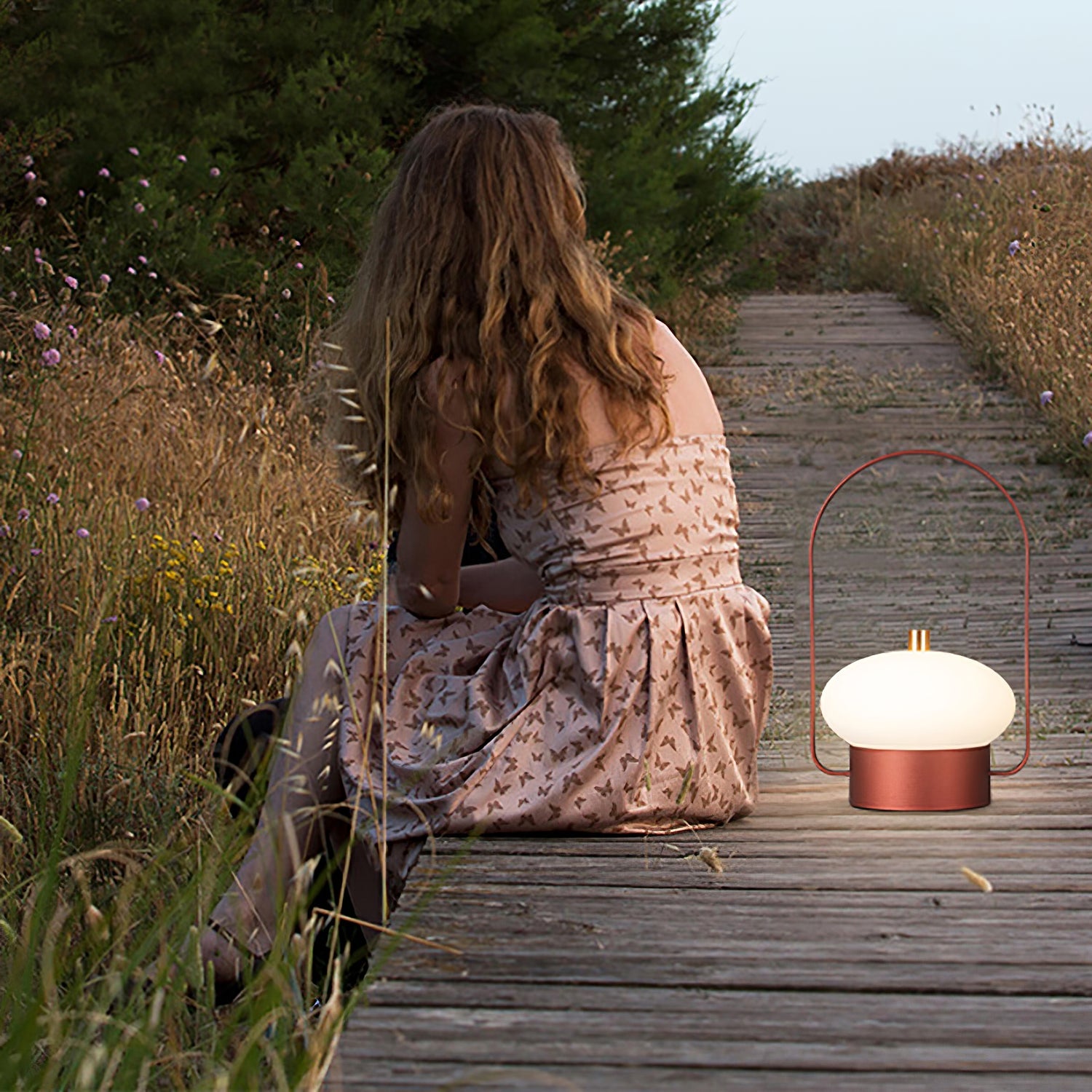 Retro Soft Spot Portable Outdoor Table Lamp