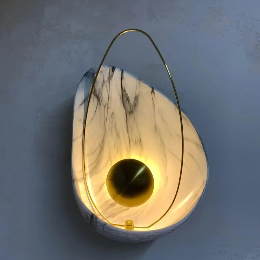 Artisan Shell Resin Wall Lamp