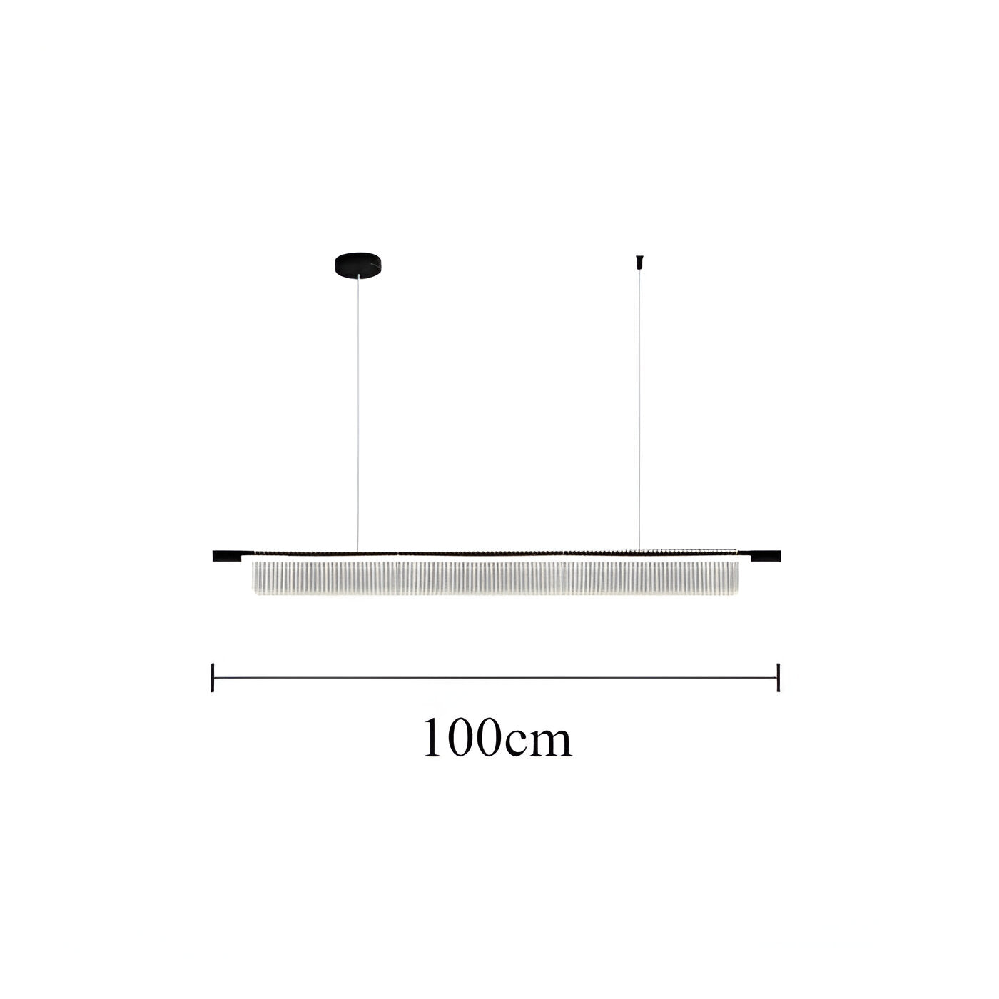 Nordic Acrylic Linear Iron Strip Pendant Light