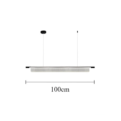 Nordic Acrylic Linear Iron Strip Pendant Light
