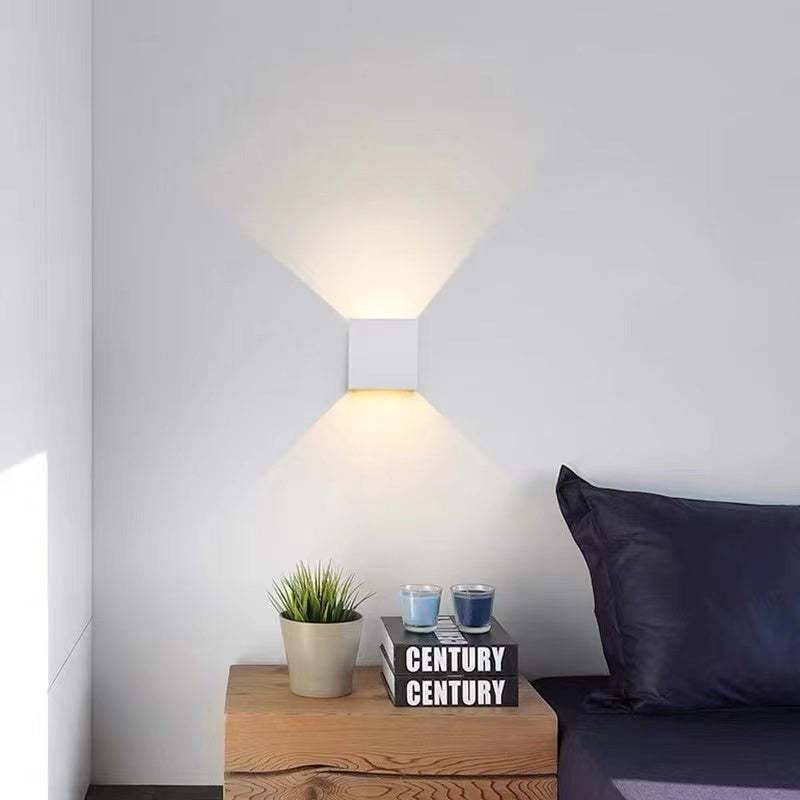 Modern Adjustable Square LED Outdoor Wall Lamp