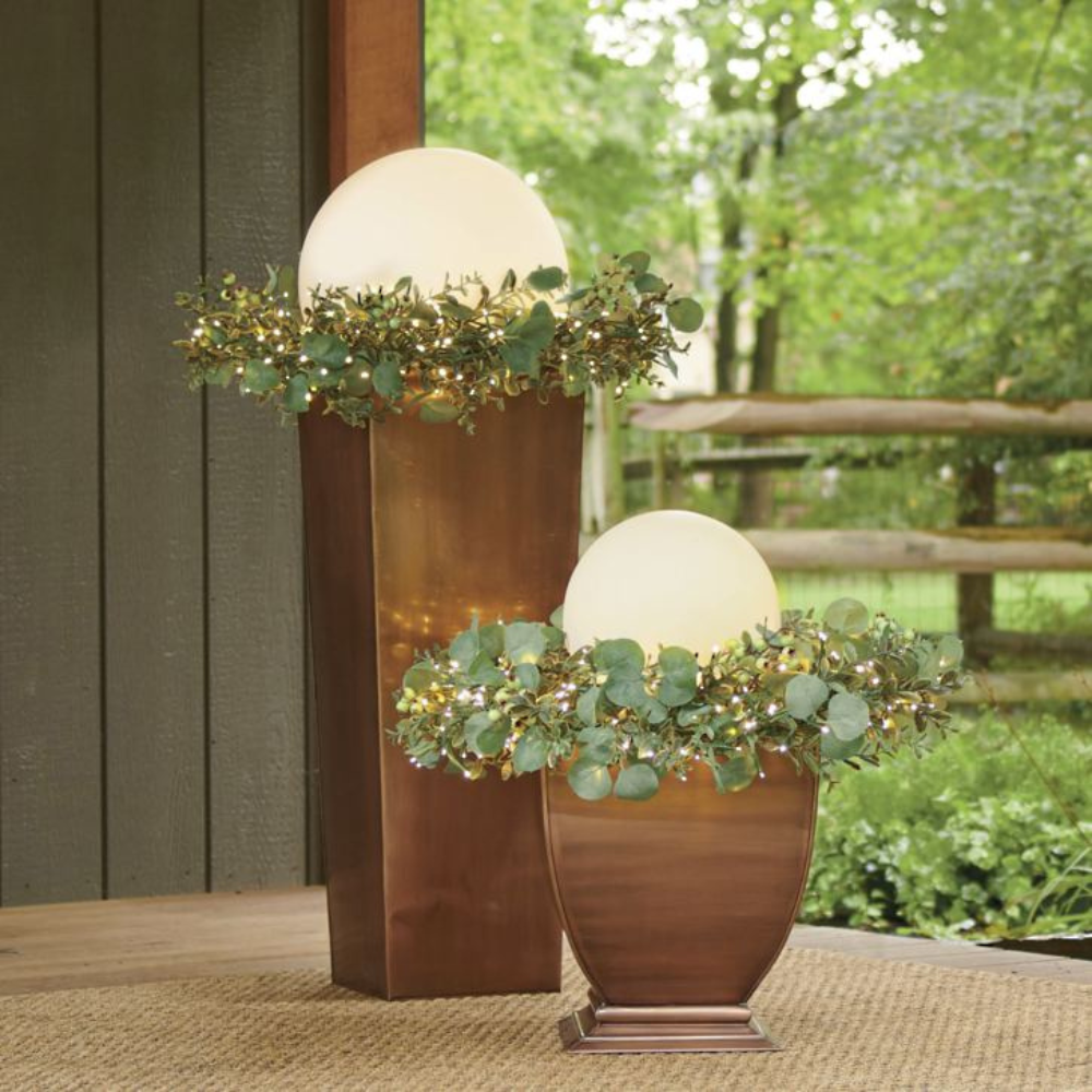 Alabaster Sphere Garden Lights