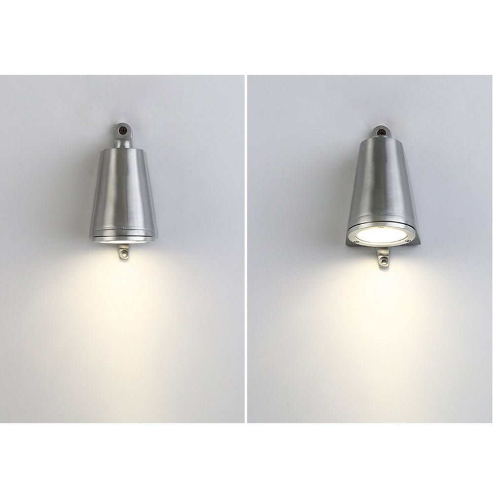 Lampe murale extérieure en métal industriel en forme de cloche, étanche IP65