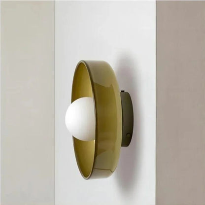 The Olive Disc Wall and Ceiling Lamp