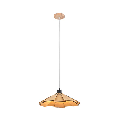 Sora Cone Wabi-Sabi Wood Pendant Light