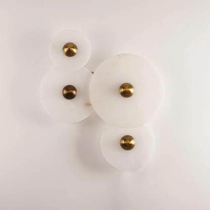 Alabaster Round LED Wall Lamp