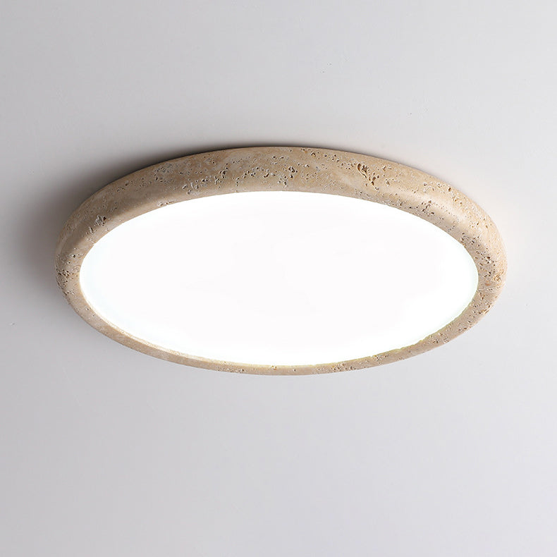 Travertine Japanese Style Ceiling Lamp