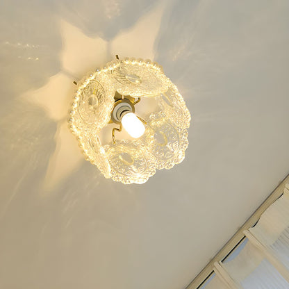 Modern White Semi-Flush Mount Ceiling Light