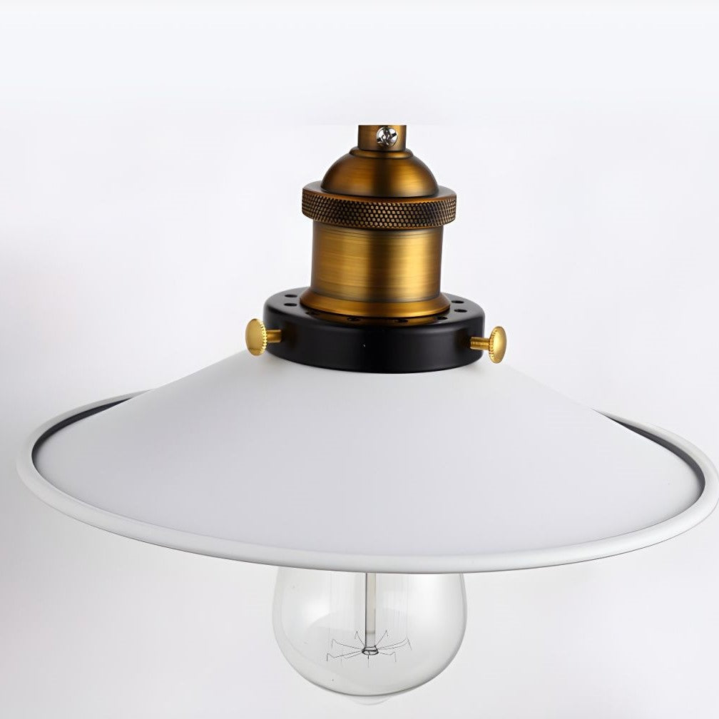 Retro Industrial Style Metal Saucer Shade Wall Lamp