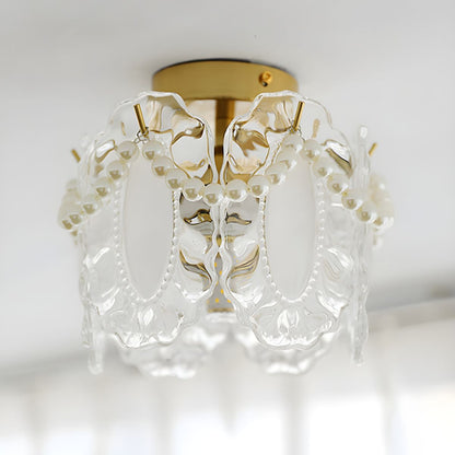 Moderne Witte Semi-Flush Mount Plafondlamp