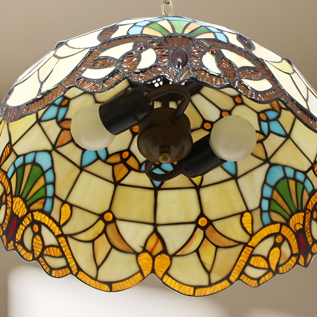 Aurelia Glow Retro Colour Glass Pendant Light
