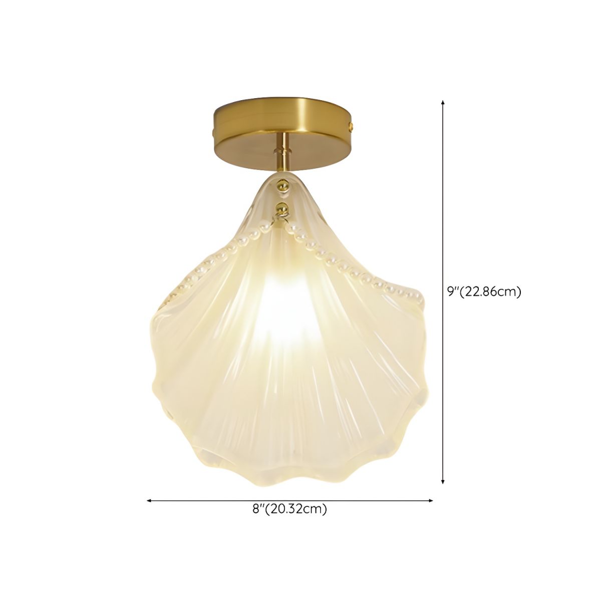 Moderne Witte Semi-Flush Mount Plafondlamp