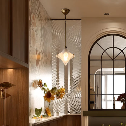 Lyra Star Modern Glass Pendant Light