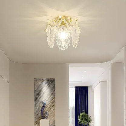 Moderne Witte Semi-Flush Mount Plafondlamp