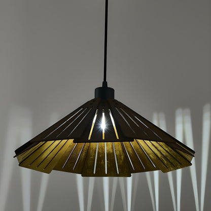 Sora Cone Wabi-Sabi Wood Pendant Light