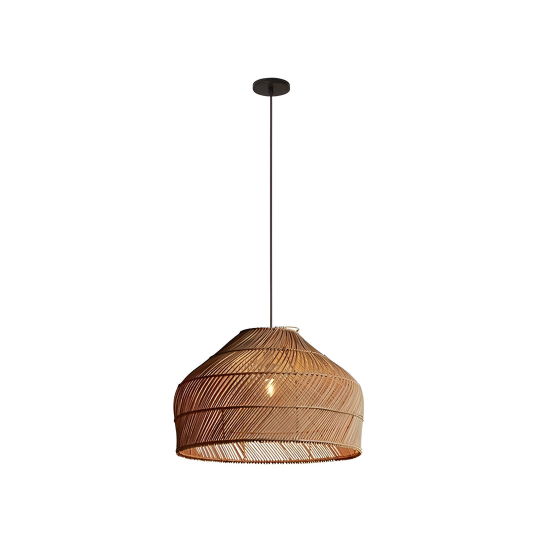 Cocoa Cane Rattan Pendant Light