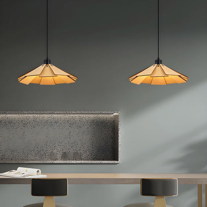 Sora Cone Wabi-Sabi Wood Pendant Light