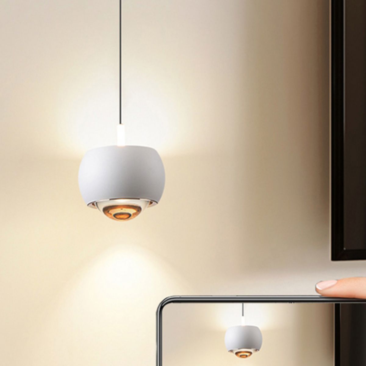 Modern Aluminum Light Ball LED Pendant Lamp