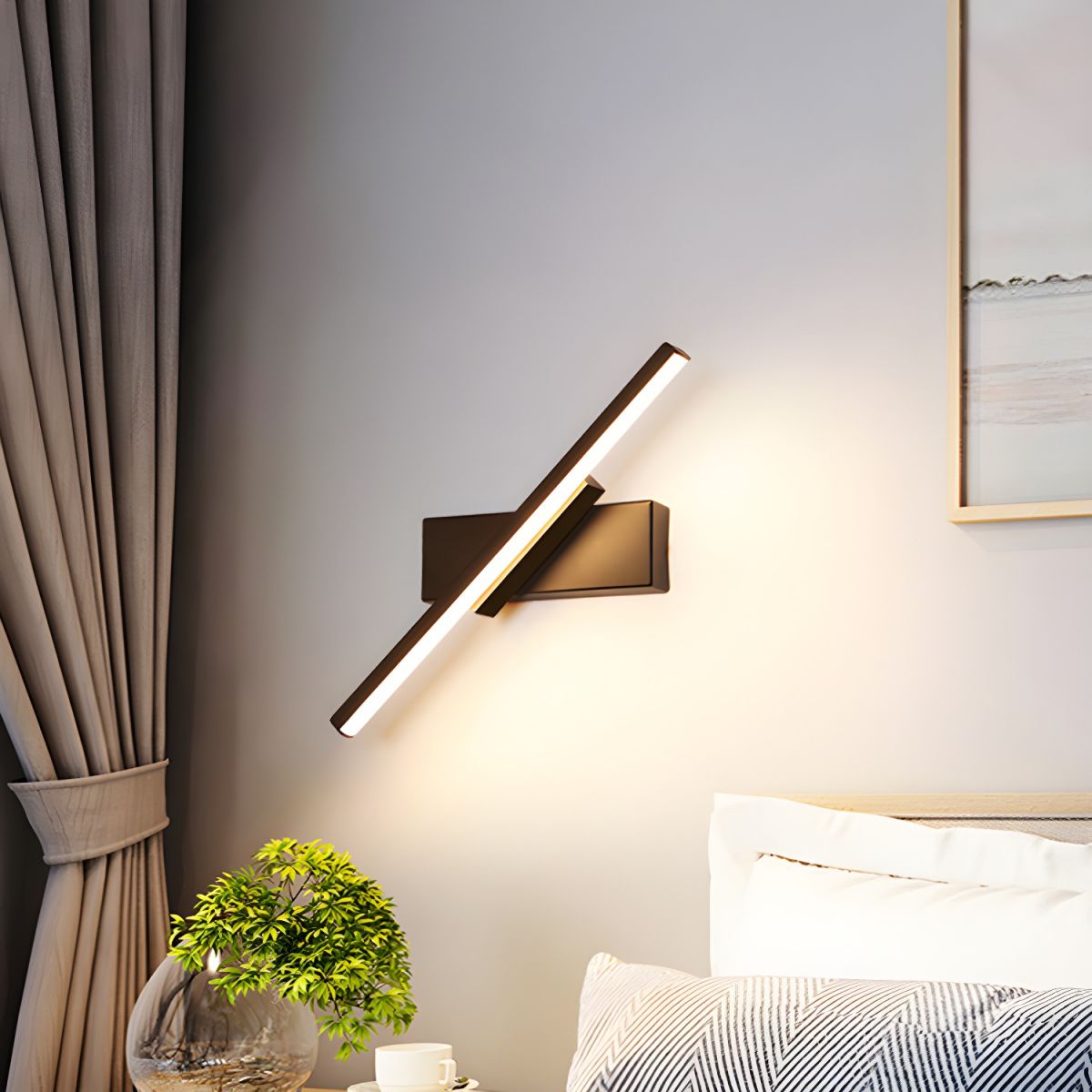 Lámpara de pared LED moderna y rotatable